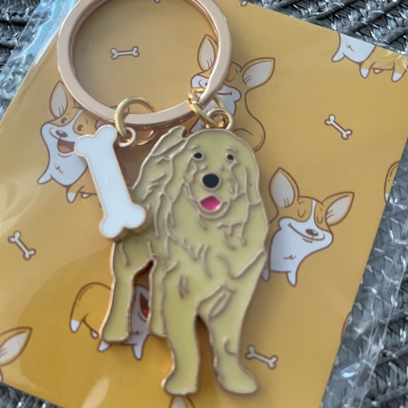 golden retriever dog pet keychain keepsake - Picture 3 of 4